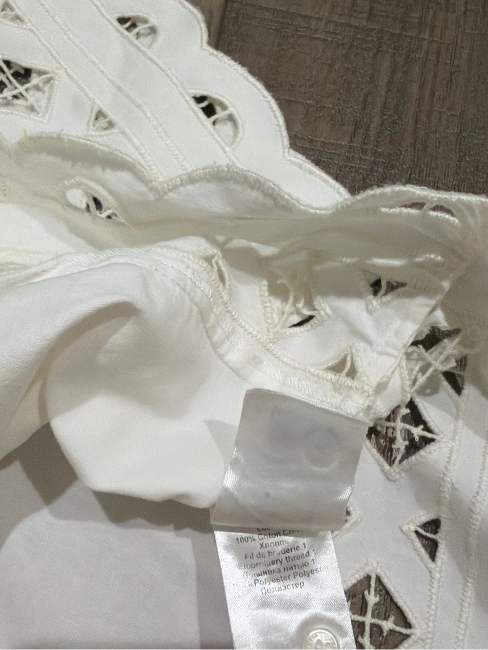 Isabel Marant Parissa broderie anglaise cotton blouse top - Picture 8 of 9